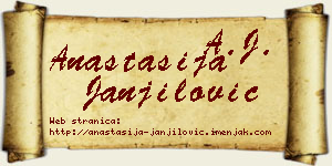 Anastasija Janjilović vizit kartica